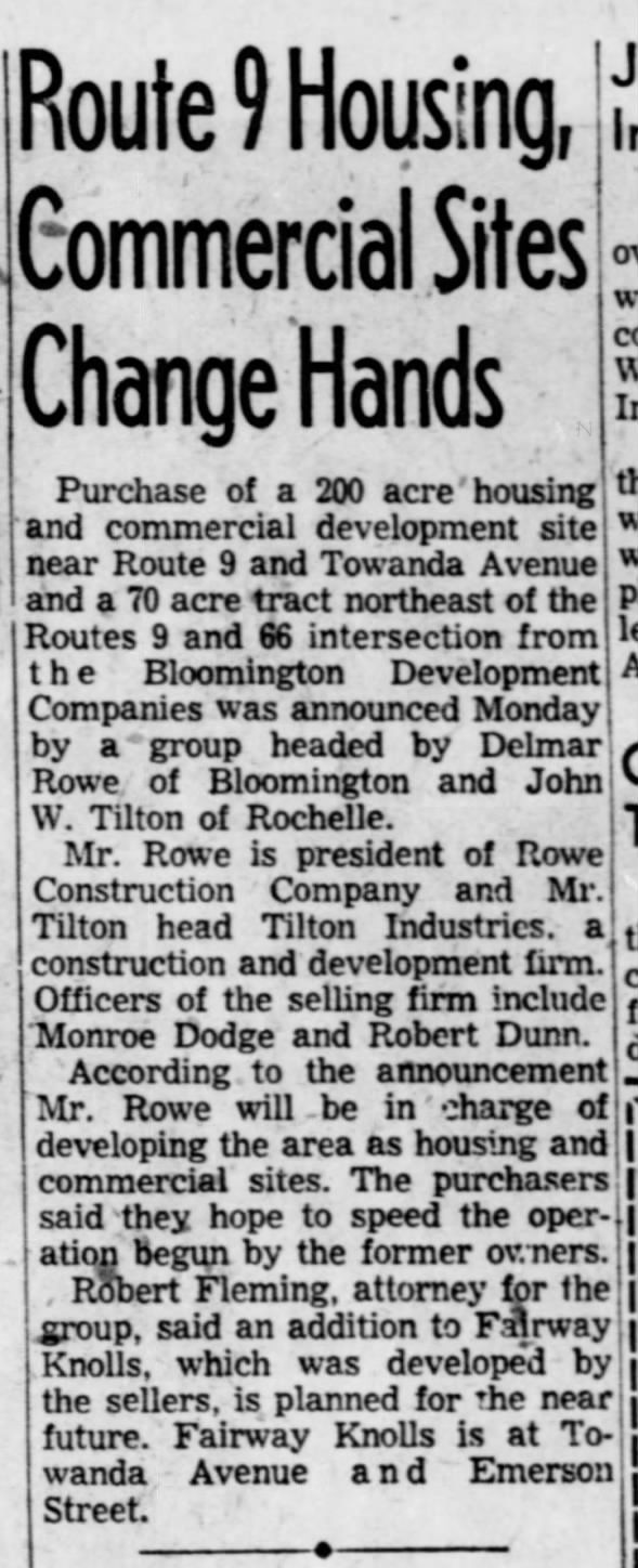 Route 9 Housing, Commercial Sites Change Hands - John W. Tilton